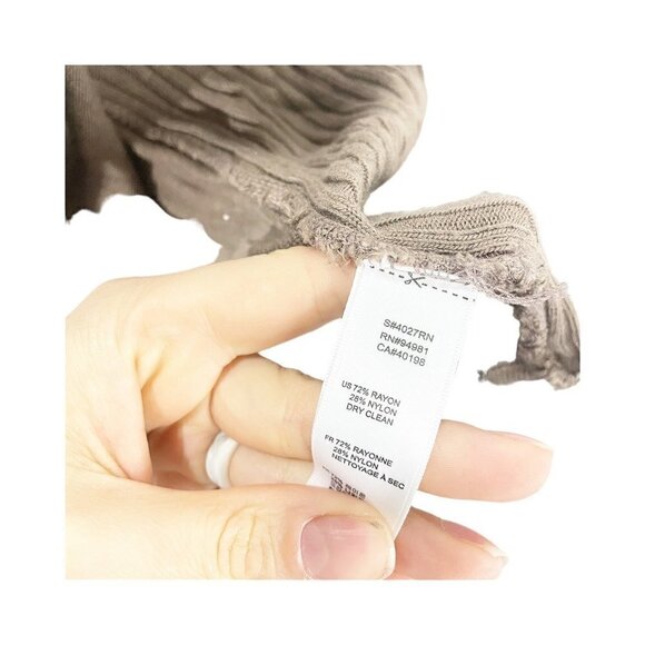 Forever 21 Womens Cardigan Sweater Brown Sleeveless Ribbed Knit Belted S - Picture 4 of 5